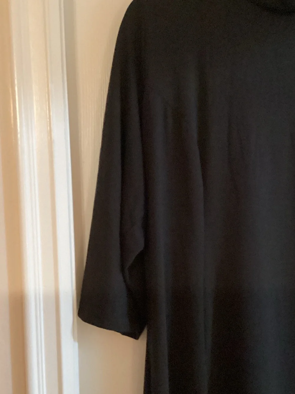 Jessica London Black Maxi Dress with Modest V-Neck